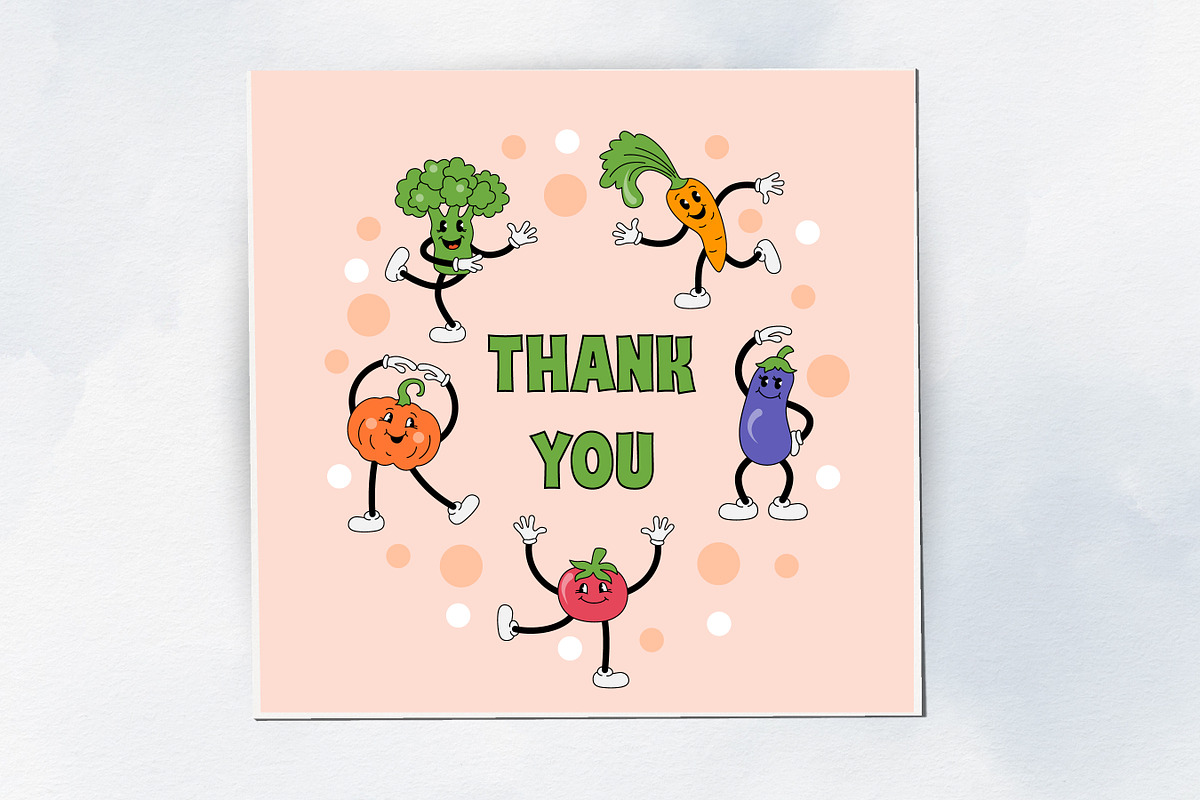 Fitness cartoon veggies. Vector., an Object Graphic by VaraNa Art (Photo 10 of 10)