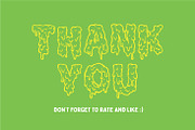 Halloween Zombie Fonts | Melt!, a Font by tomatstudio (Thumbnail 11 of 11)