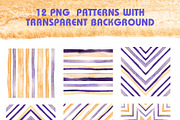 Watercolor seamless patterns, a Pattern Graphic by Wild Rose (Thumbnail 5 of 9)