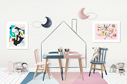 Kids Room Wall/Frame Mock Up 7, a Print Template by Whimsicality (Thumbnail 2 of 4)