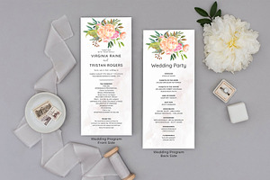 Wedding Program Template Canva