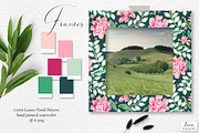 Green Leaves Floral Pattern & Motifs, a Pattern Graphic by Zeesi Design Garden (Thumbnail 4 of 10)