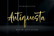 Antiquesta - Brush Signature, a Script Font by Almarkhatype (Thumbnail 1 of 10)