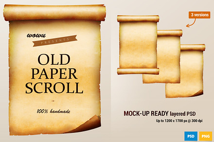 Old Paper Scroll Illustration
