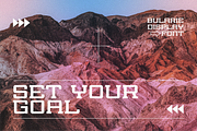 Bularie Futuristic Stencil, a Sans Serif Font by 24Design Studios (Thumbnail 6 of 6)