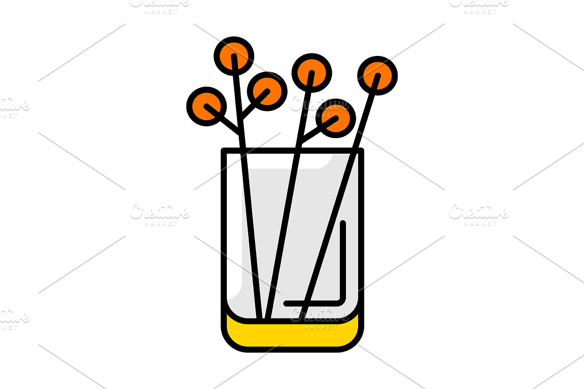 Vase with flowers icon., a Solid Icon by incomible