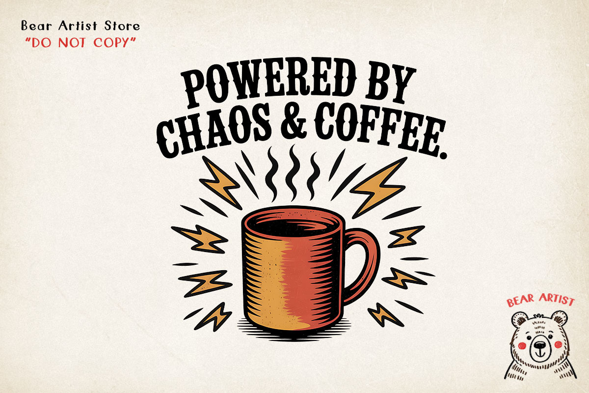 Caffeine & Chaos, Retro Coffee, an Object Graphic by GlitterCraft (Photo 16 of 101)