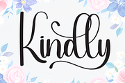 Kindly | Script Font, a Handwritten Font by Scratchones (Thumbnail 1 of 9)