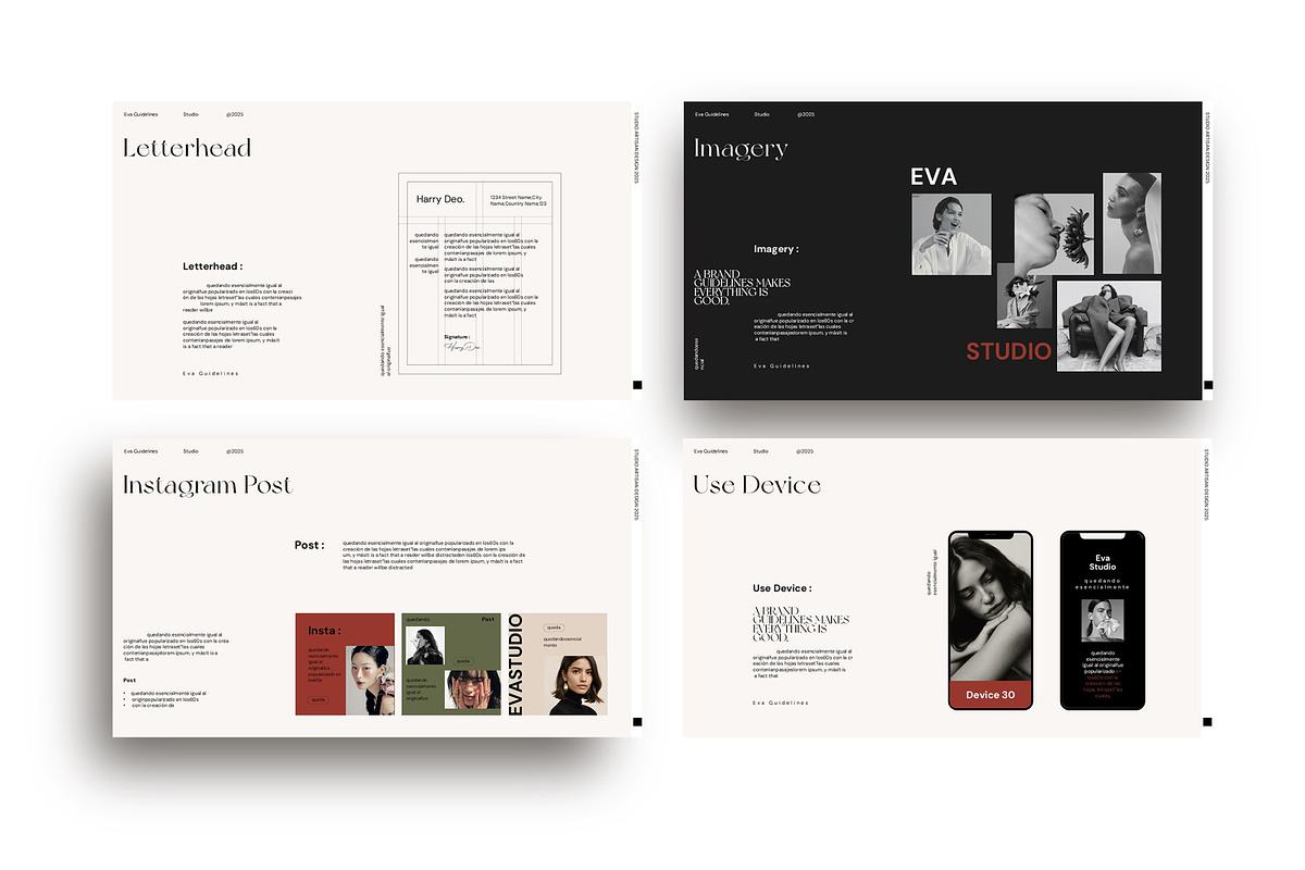 Eva Brand Guideline Template, a Presentation Template by Studio Artisan (Photo 9 of 10)