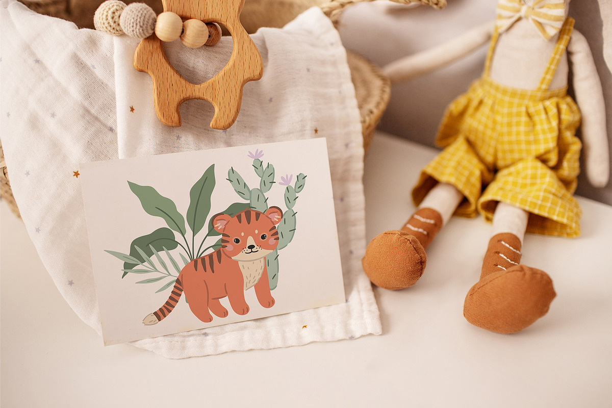 Safari Baby animals illustration, an Animal Illustration by OxanaTally (Photo 7 of 18)