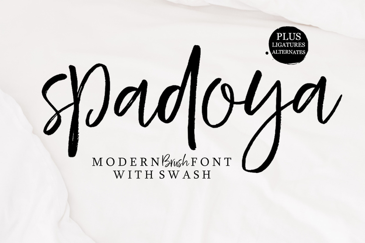 Spadoya, a Script Font by Youngtype.Std (Photo 1 of 7)