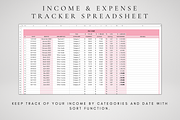 Excel Income & Expense Tracker, a Templates & Theme by BRANDcontent (Thumbnail 5 of 9)