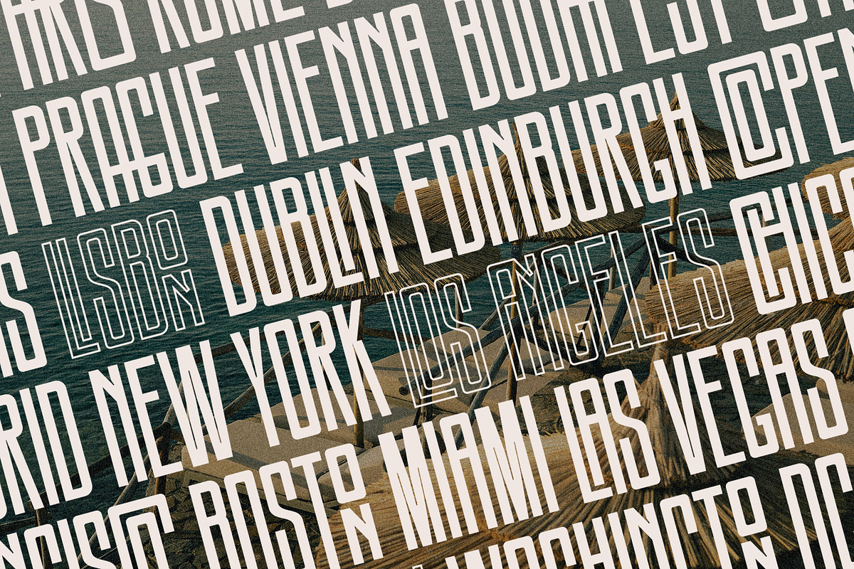 SLTF Snowpack - Ultra Condensed Font, a Sans Serif Font by SilverStag Type Foundry (Photo 17 of 30)