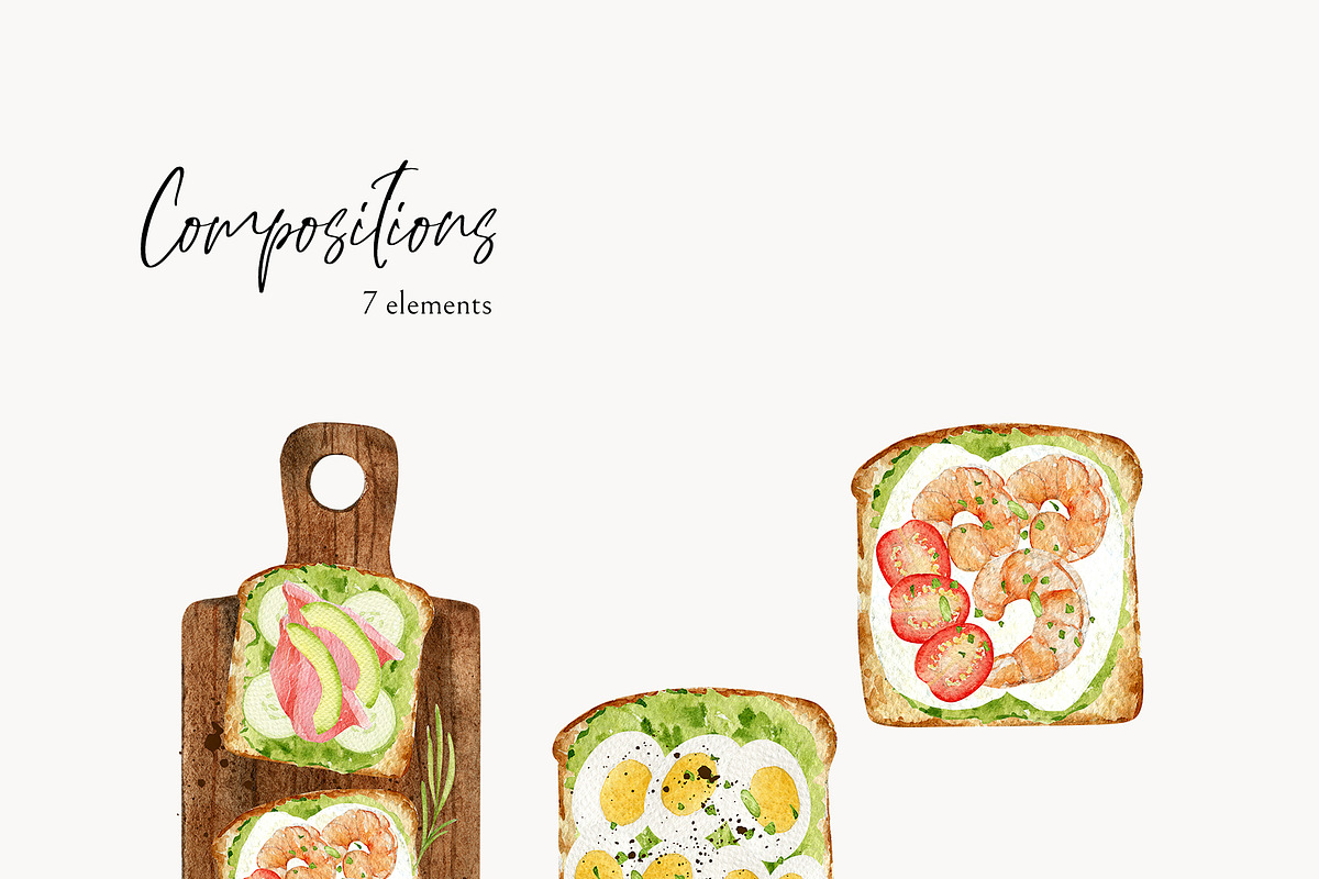 Watercolor Food BUNDLE, a Food Illustration by NiKO (Photo 22 of 25)
