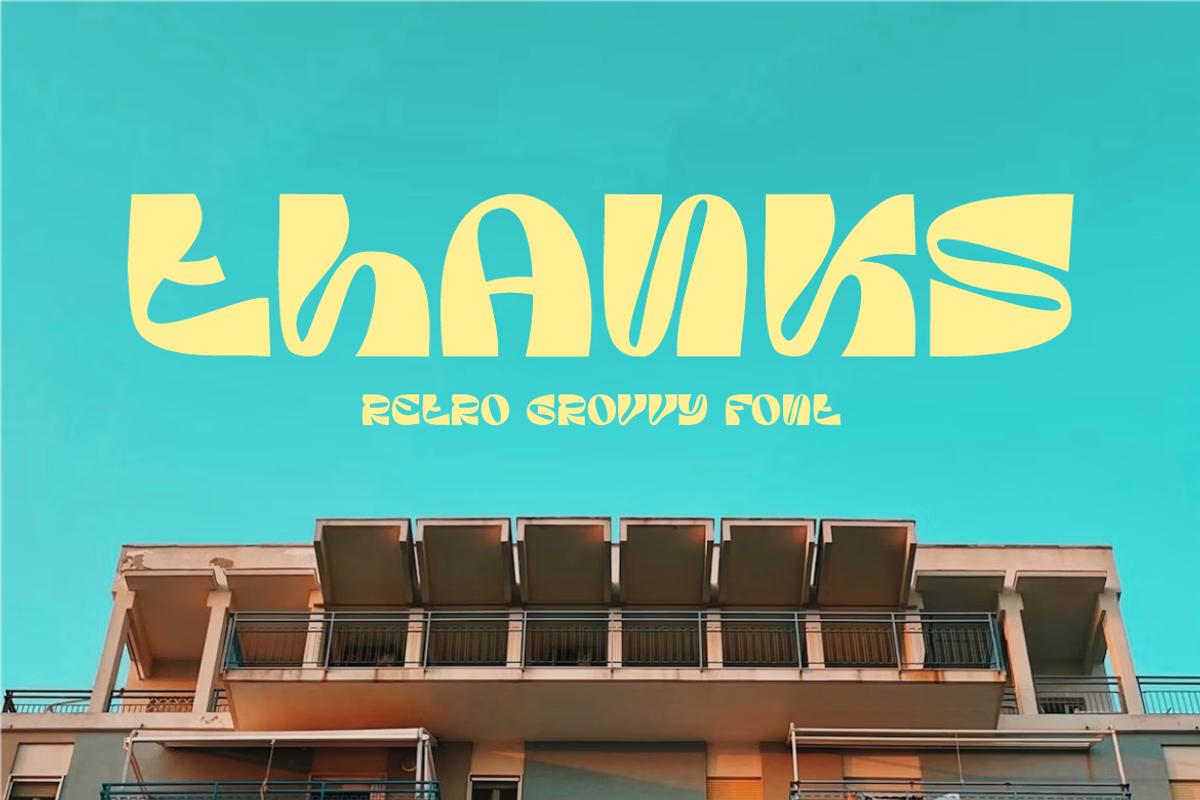 Koevas Groovy - Retro Font, a Sans Serif Font by Iqsiart Studio (Photo 8 of 8)