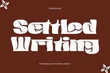 Settled Writing - Bold Retro Font