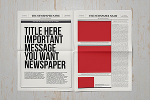 Classic A3 Newspaper Template