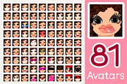 vector BIG avatars SET, a Templates & Theme by WINDmade (Thumbnail 13 of 40)