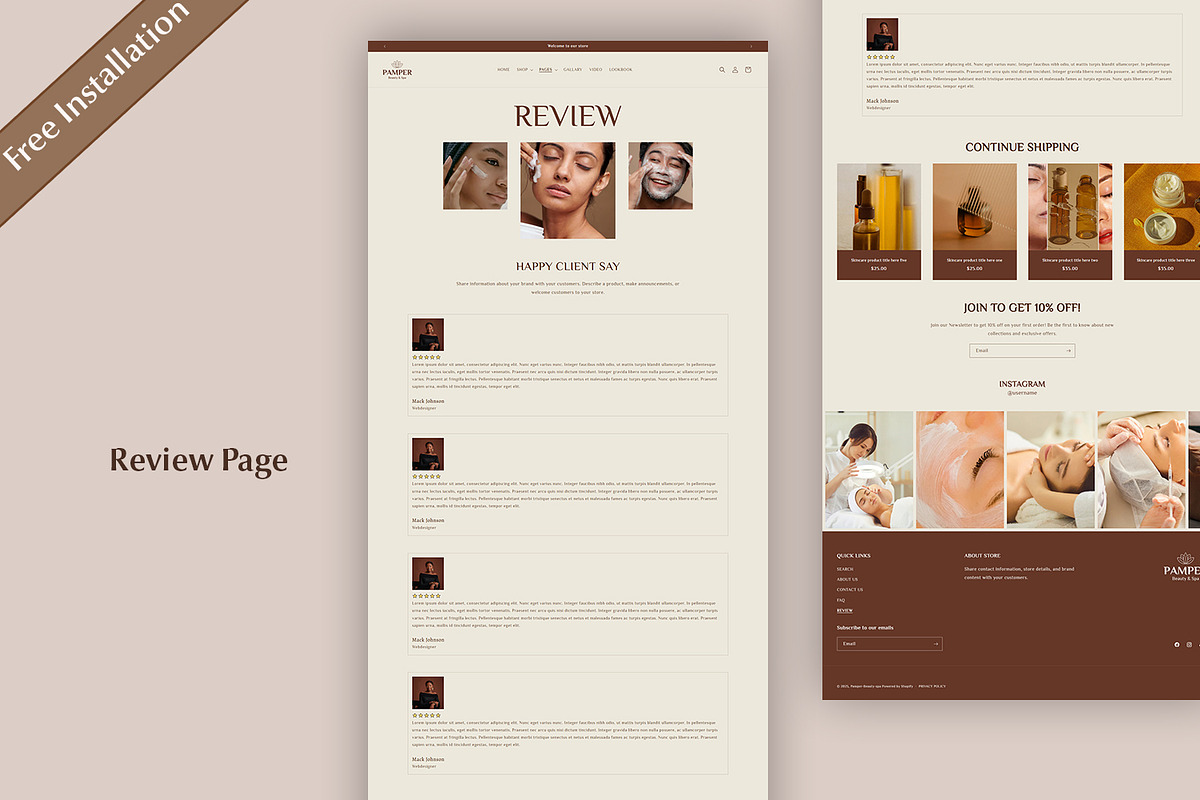 Shopify Theme Spa Wellness Template, a Shopify Template by QuickArtisan (Photo 10 of 13)