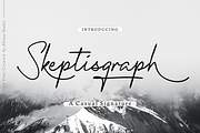 Skeptisgraph A Casual Signature Font, a Script Font by Allouse Studio (Thumbnail 1 of 10)