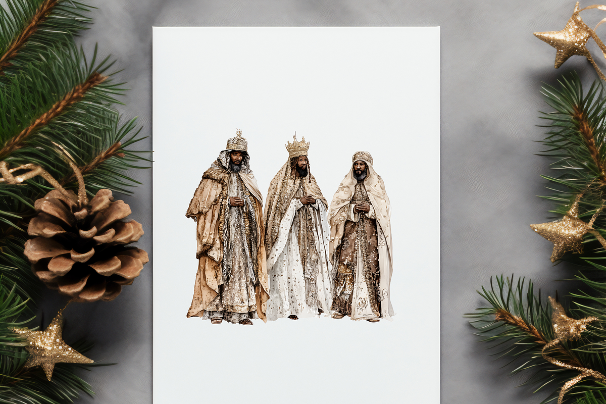 NEUTRAL NATIVITY CLIPART PACK, a Person Illustration by Daring Digies (Photo 8 of 9)