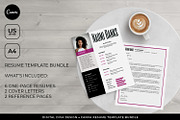 Canva Resume Template Bundle, a Marketing Template by Digital Diva Design (Thumbnail 1 of 8)