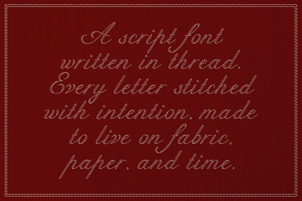 Refined Stitch Vintage Script Font, a Script Font by AnMark (Photo 8 of 14)
