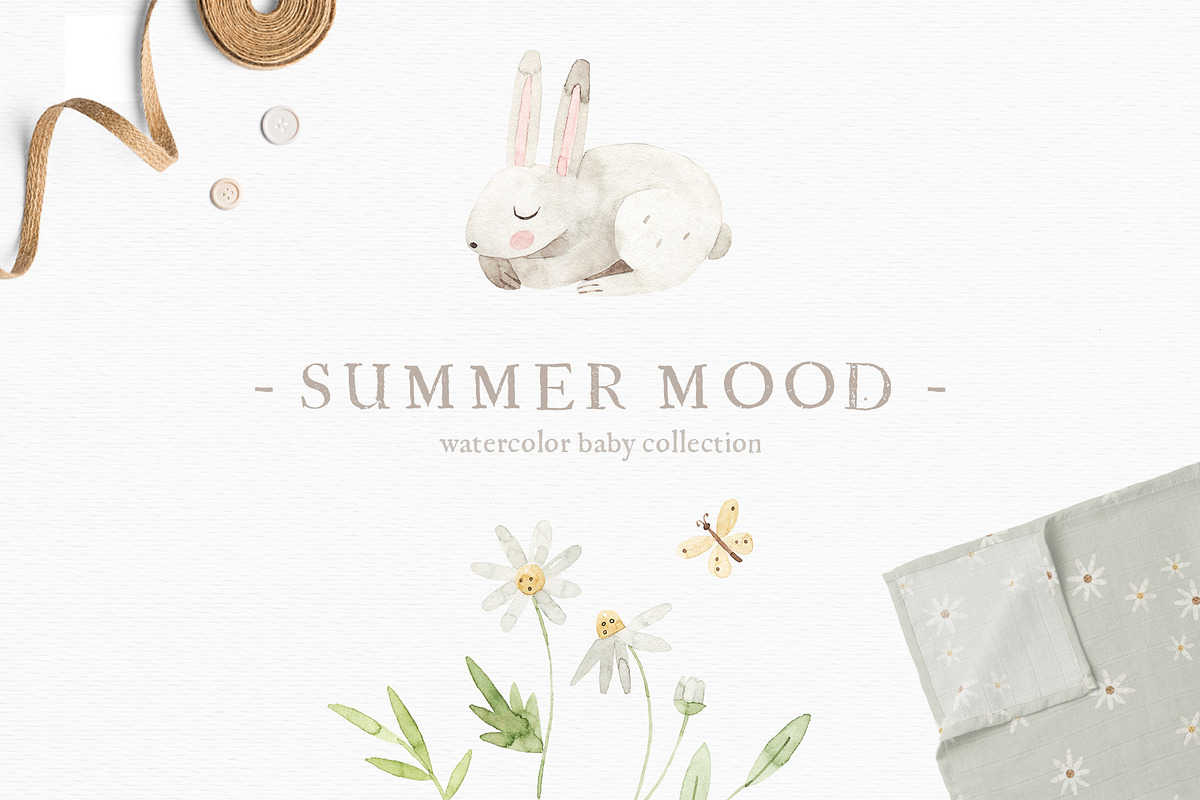 Summer Mood / Baby Collection, an Animal Illustration by svetsum (Photo 1 of 9)