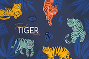 Tropical Tiger Abstract Boho Set, an Object Graphic by MaNechaeva (Thumbnail 1 of 10)