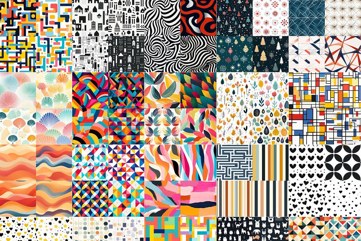 321 Midjourney Prompts for Patterns, a Pattern Graphic by Sevenstyles (Photo 10 of 10)