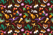 Carnival of Brazil set + backgrounds, a Decorative Illustration by PaperTrident (Thumbnail 6 of 6)