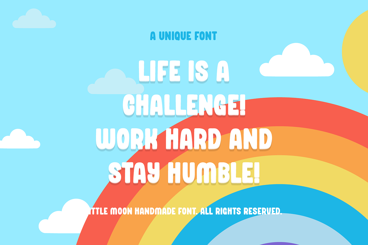 Little Moon Handmade Display Font, a Handwritten Font by alpercakici (Photo 7 of 11)