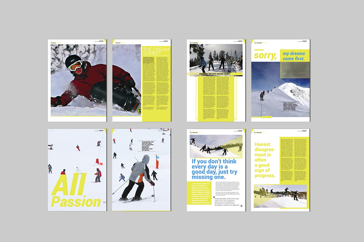 Adrenaline Magazine Template, a Magazine Template by Magoo Studio (Photo 3 of 4)