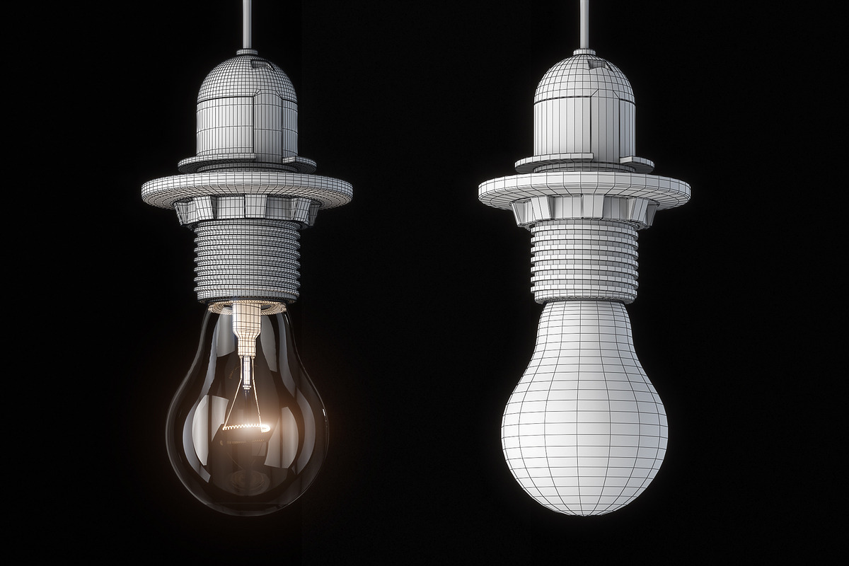 Incandescent Light Bulb E14 E27, a Furniture 3D Model by AllSkull (Photo 4 of 5)