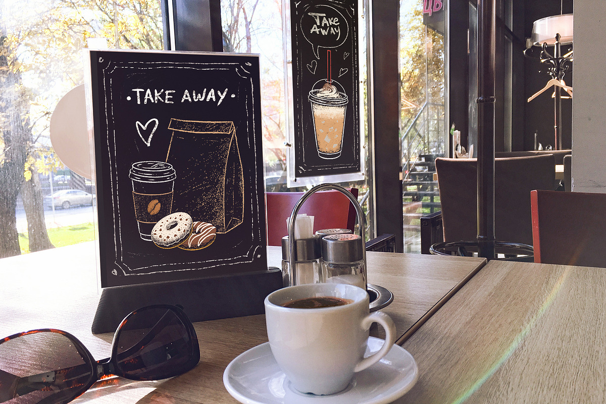 Takeaway Coffee and Sweet Food, an Object Graphic by Sonya Illustrations (Photo 6 of 10)