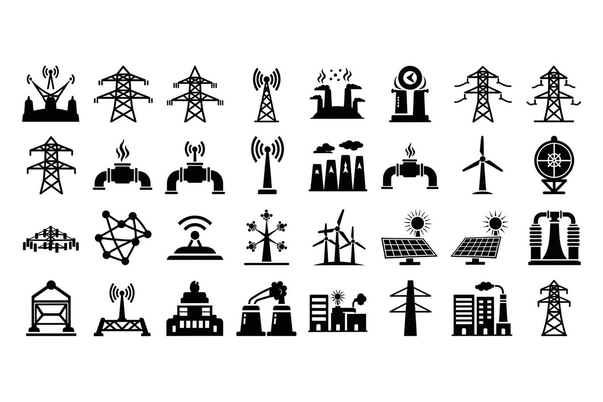 Modern Energy Industry Silhouette, a Graphic by hafijul (Photo 12 of 14)