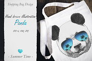 Panda / Summer Time, an Animal Illustration by Victoria_Novak (Thumbnail 2 of 3)