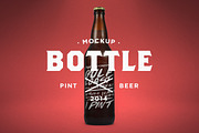 Pint Beer Mock-Up, a Cups & Container Mockup by Palm Street Creative (Thumbnail 1 of 3)