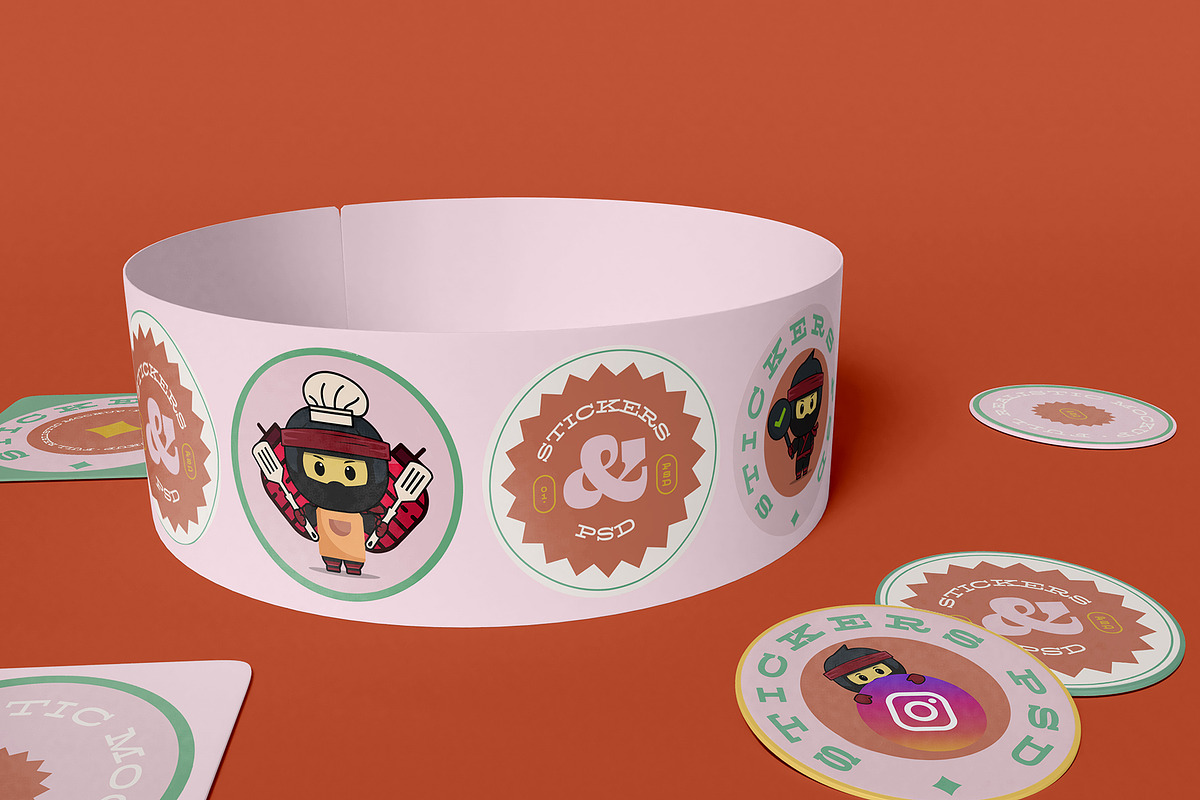 Ninja Emojis Mascot Vector Pack, an Animal Illustration by Luxe (Photo 5 of 6)