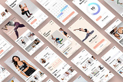 Hermes Fitness Mobile App UI Kit, an UI Kit Template by Creative Perspective (Thumbnail 2 of 6)