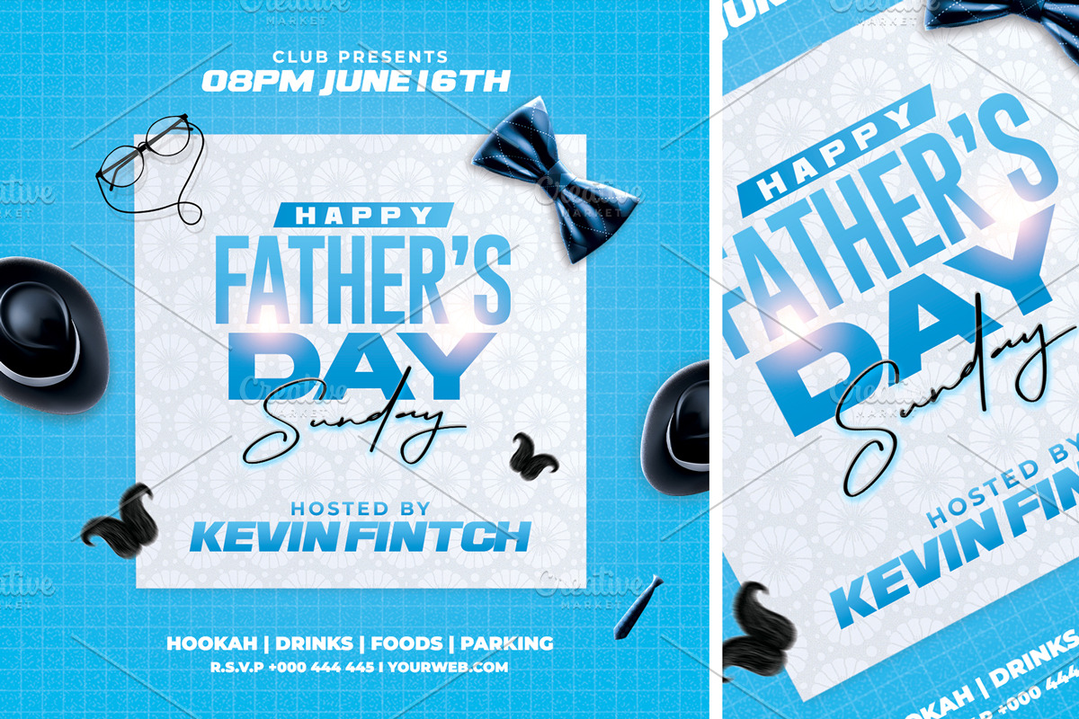 Fathers Day Flyer, a Flyer Template by FlyerPixles(SP11) (Photo 3 of 3)