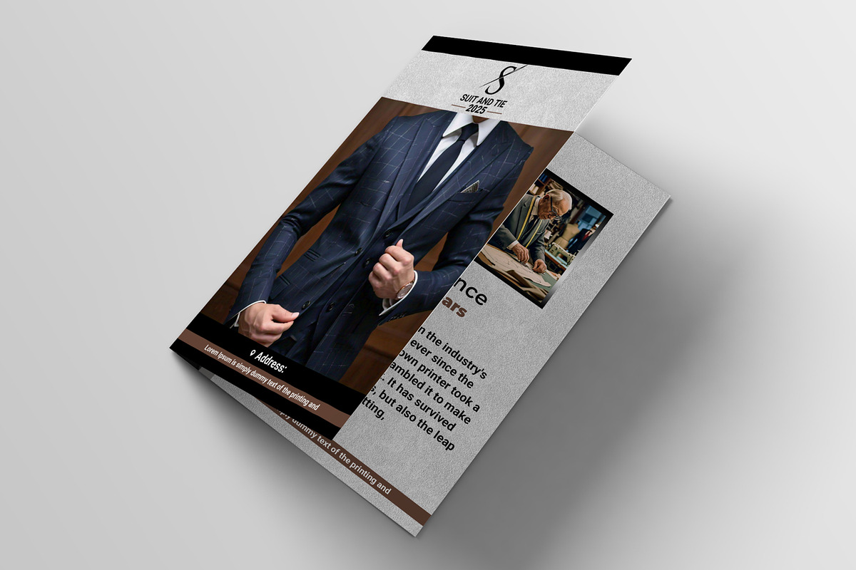 Suit and Tie Bifold Brochure, a Brochure Template by AfzaalGraphics (Photo 5 of 5)