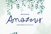 Amazeur - Quick Handwritten Font, a Script Font by Dhabee (Thumbnail 1 of 5)