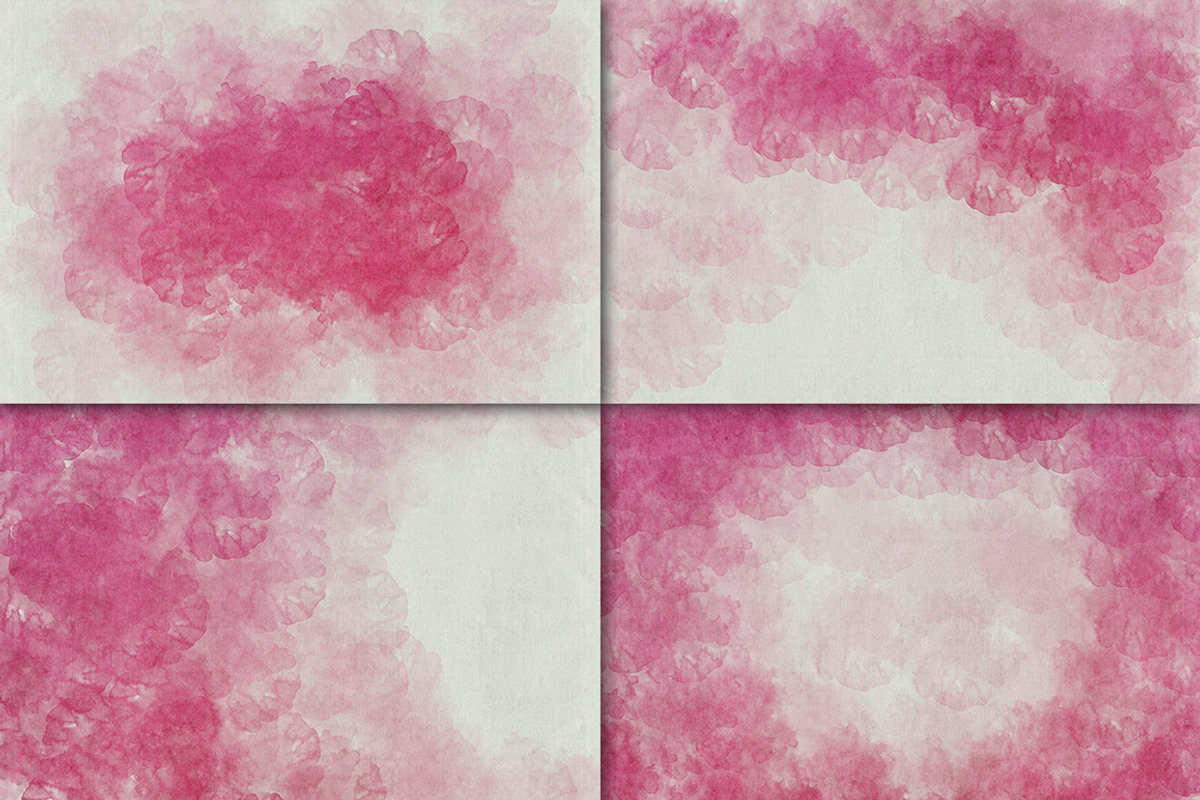 12 Pink Watercolors, a Texture Graphic by Orange Fox (Photo 3 of 5)