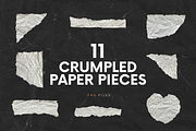 Beige Torn Crumpled Old Paper Pieces, a Texture Graphic by Ksuview (Thumbnail 1 of 5)