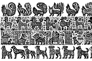 Vintage Animals and Pets Folk Art, a Decorative Illustration by devastd (Thumbnail 15 of 29)
