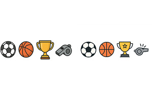 Various sports symbols illustrating, a Sport Illustration by ZinetroN