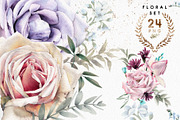 Watercolor flowers (PNG), a Decorative Illustration by ollalya (Thumbnail 1 of 3)