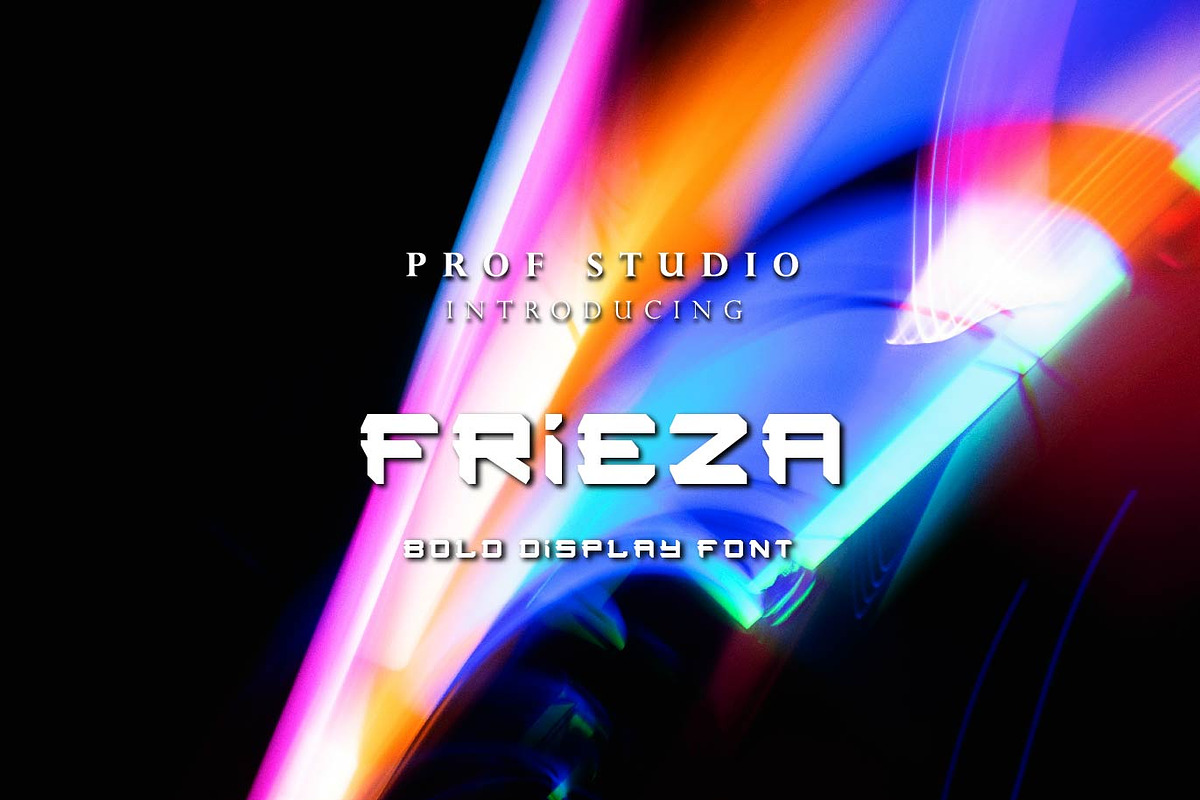 Frieza - Future Bold Display Font, a Serif Font by PROF STUDIO (Photo 1 of 3)