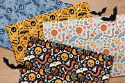 8 Halloween patterns, a Pattern Graphic by tetiana.svirska (Thumbnail 2 of 4)